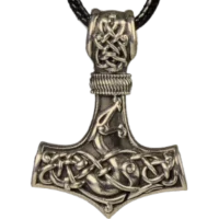 Silver Dragon Mjölnir Pendant